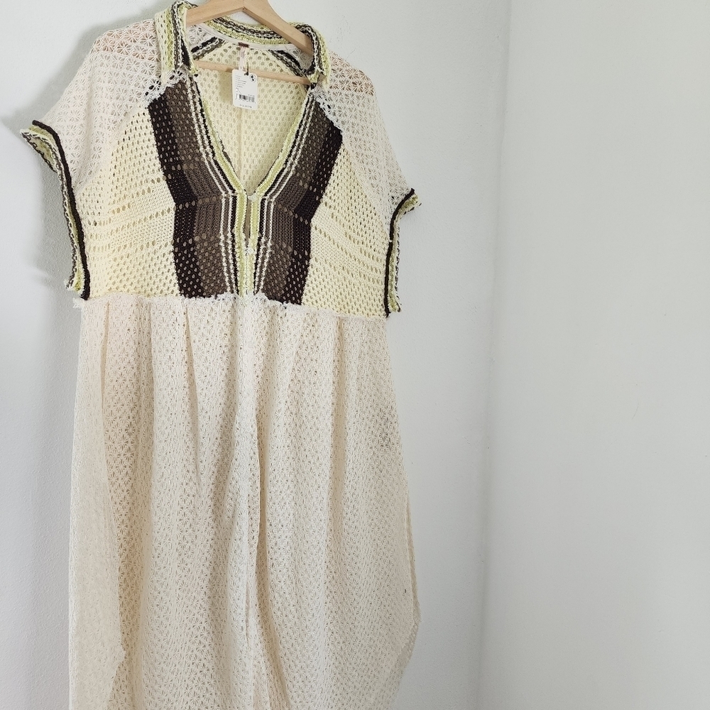 NWT Free People Kelly Crochet Maxi Top XL - Picture 4 of 15